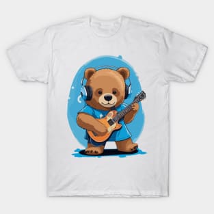 Teddy Bear Play Guitar T-Shirt